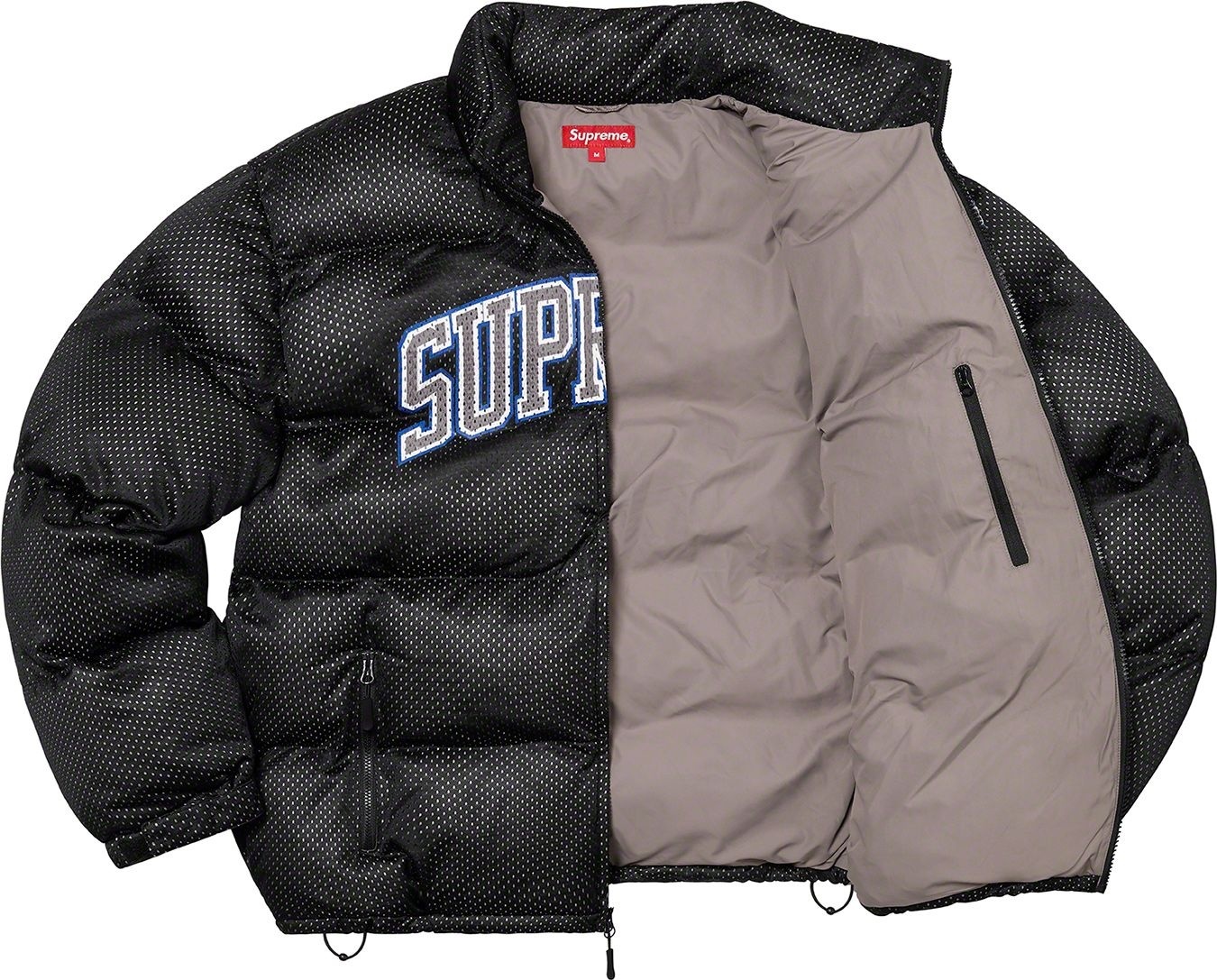 Mesh Jersey Puffer Jacket view 20